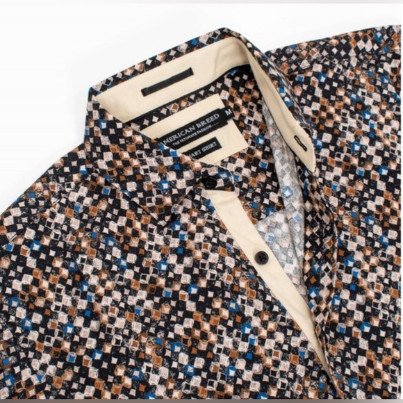 Other - MEN'S SMART FIT PRINTED LONG SLEEVE DRESS SHIRT
STANDARD COLLAR
FRONT BUTTONS
